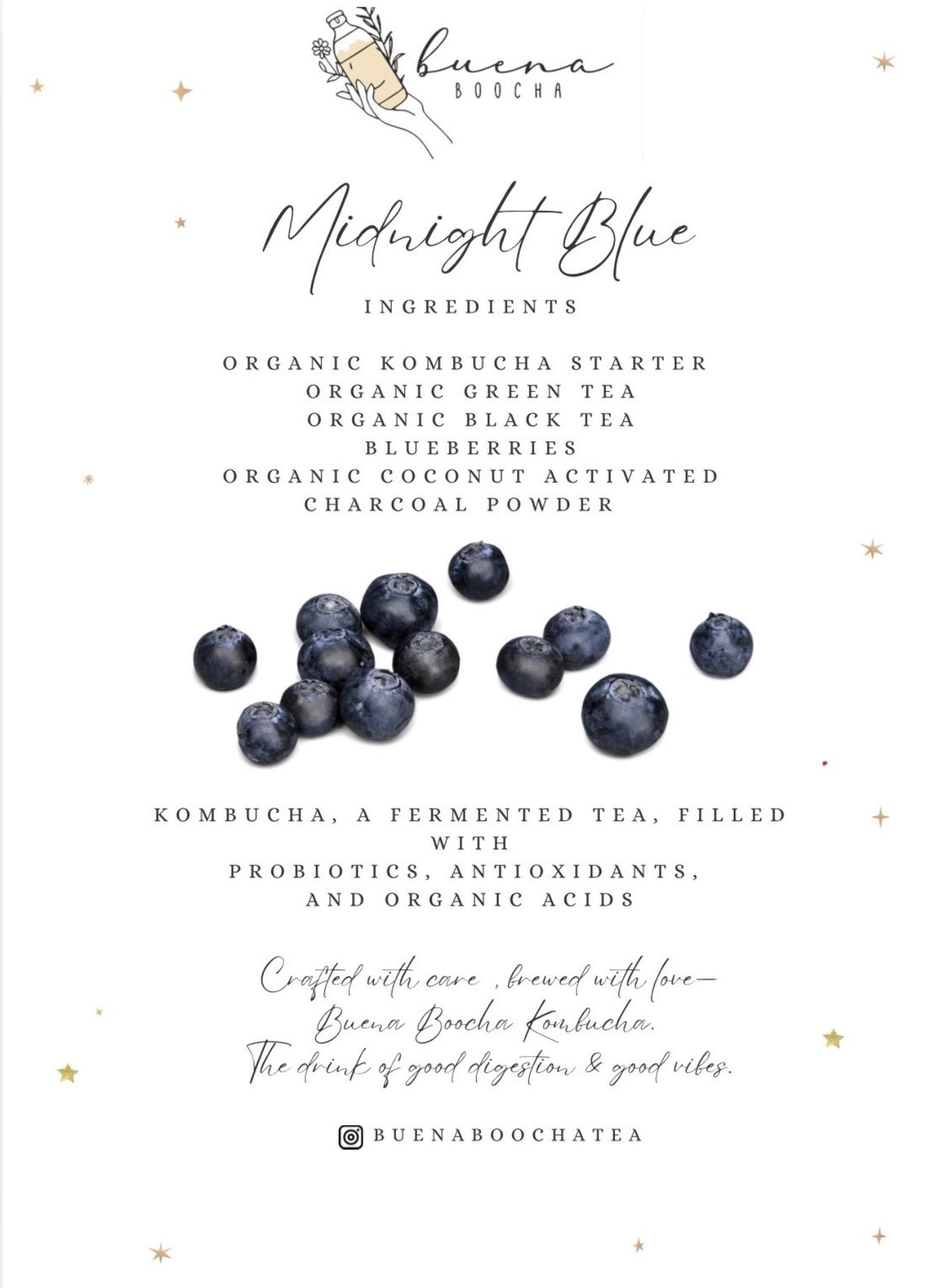 Midnight Blue Kombucha