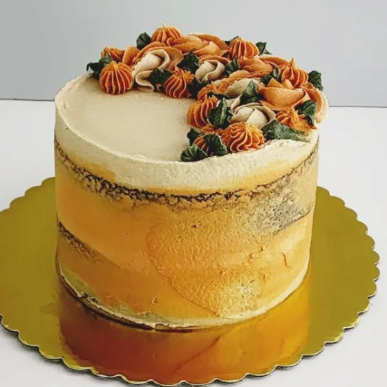 Semi Naked 2 Layer Pumpkin Cake