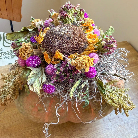 Church Creek Farm Medium Dried Flower Pumpkin