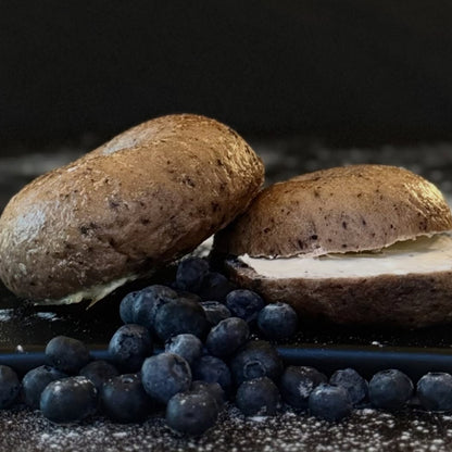 Blueberry Sourdough Bagels