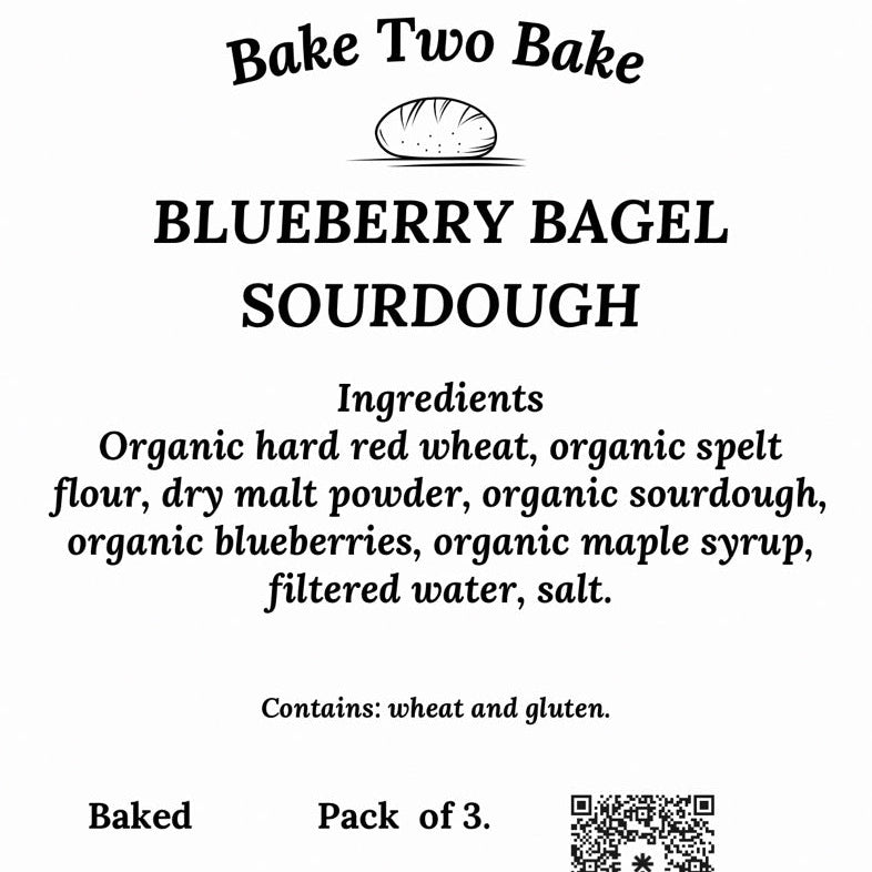 Blueberry Sourdough Bagels