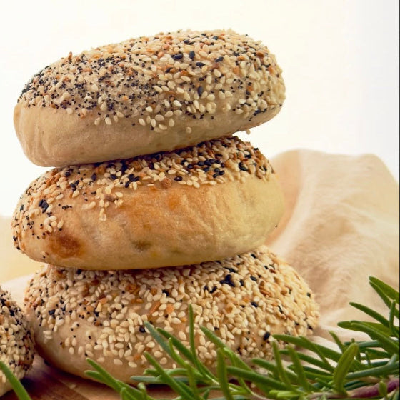Everything Sourdough Bagels