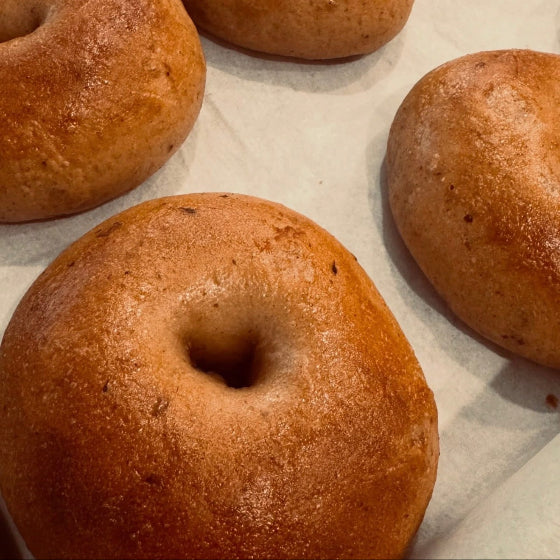 Cinnamon Raisin Sourdough Bagels