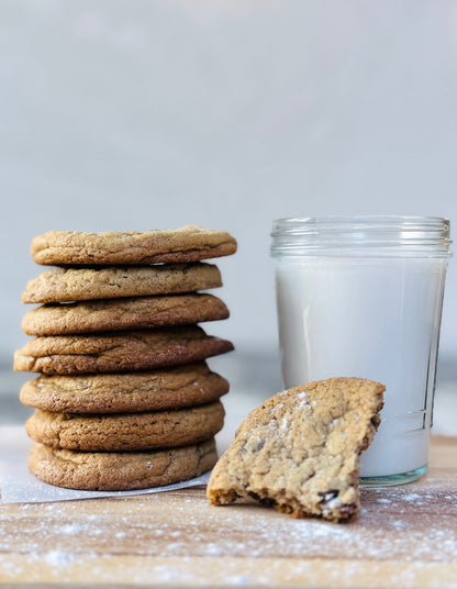 Brown Butter Chocolate Chip Sourdough Cookies