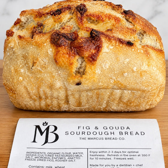 Fig and Gouda Sourdough Mini Loaf