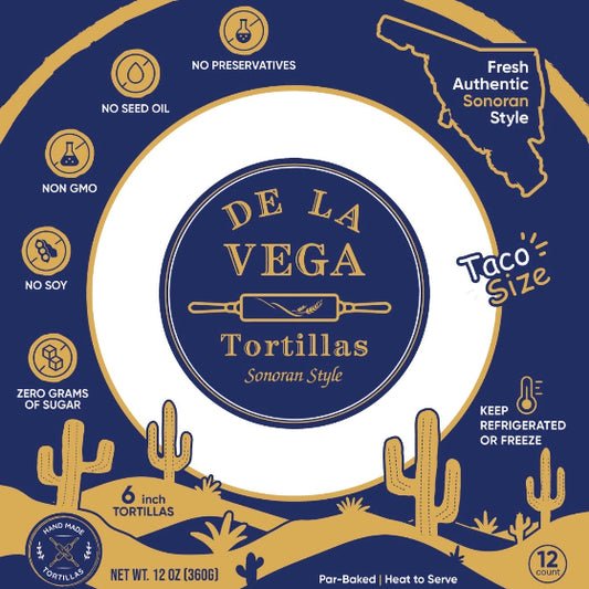 De La Vega Fresh Flour Tortillas